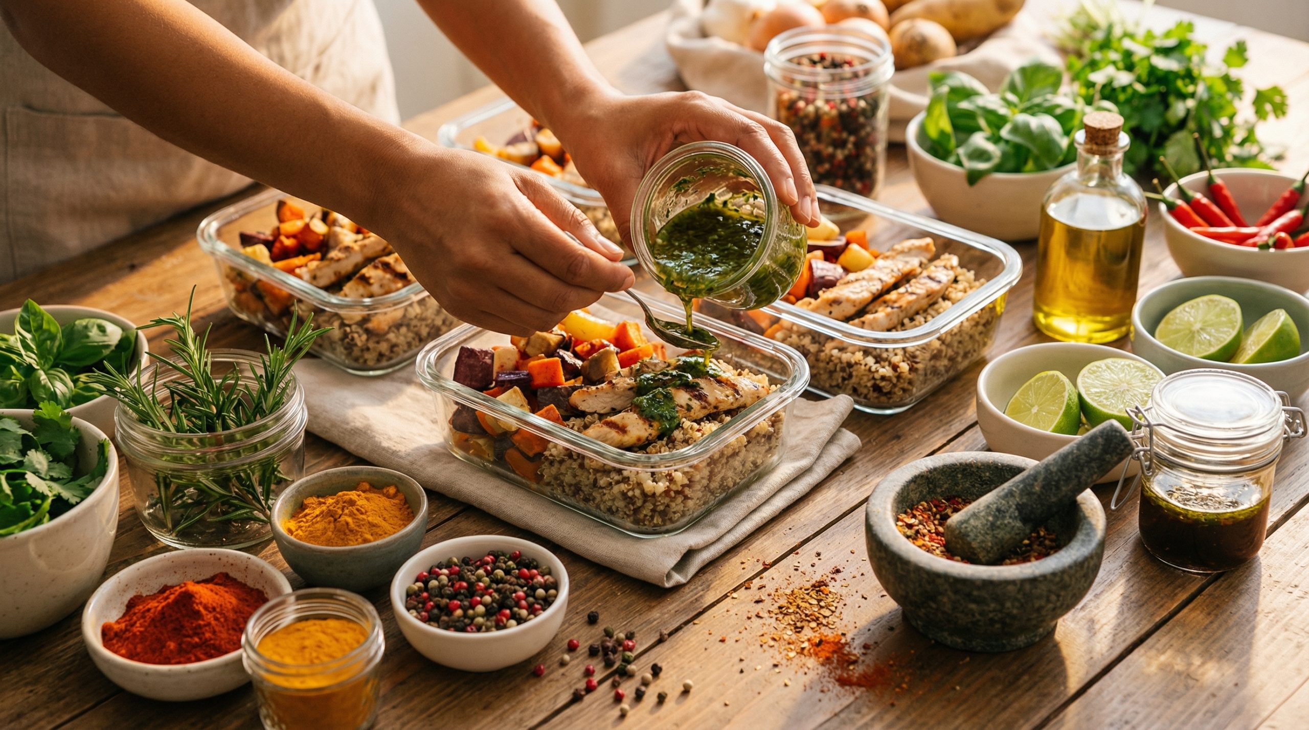 Chega de comida sem gosto: teste novos Temperos e Molhos