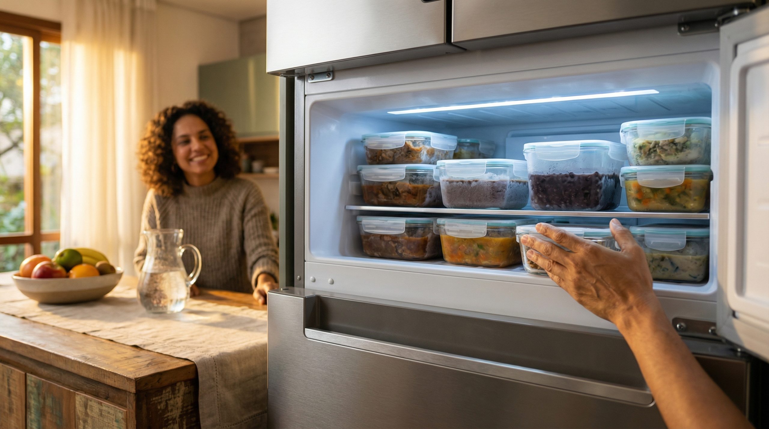 Nunca encha os potes quando Congelar e Armazenar