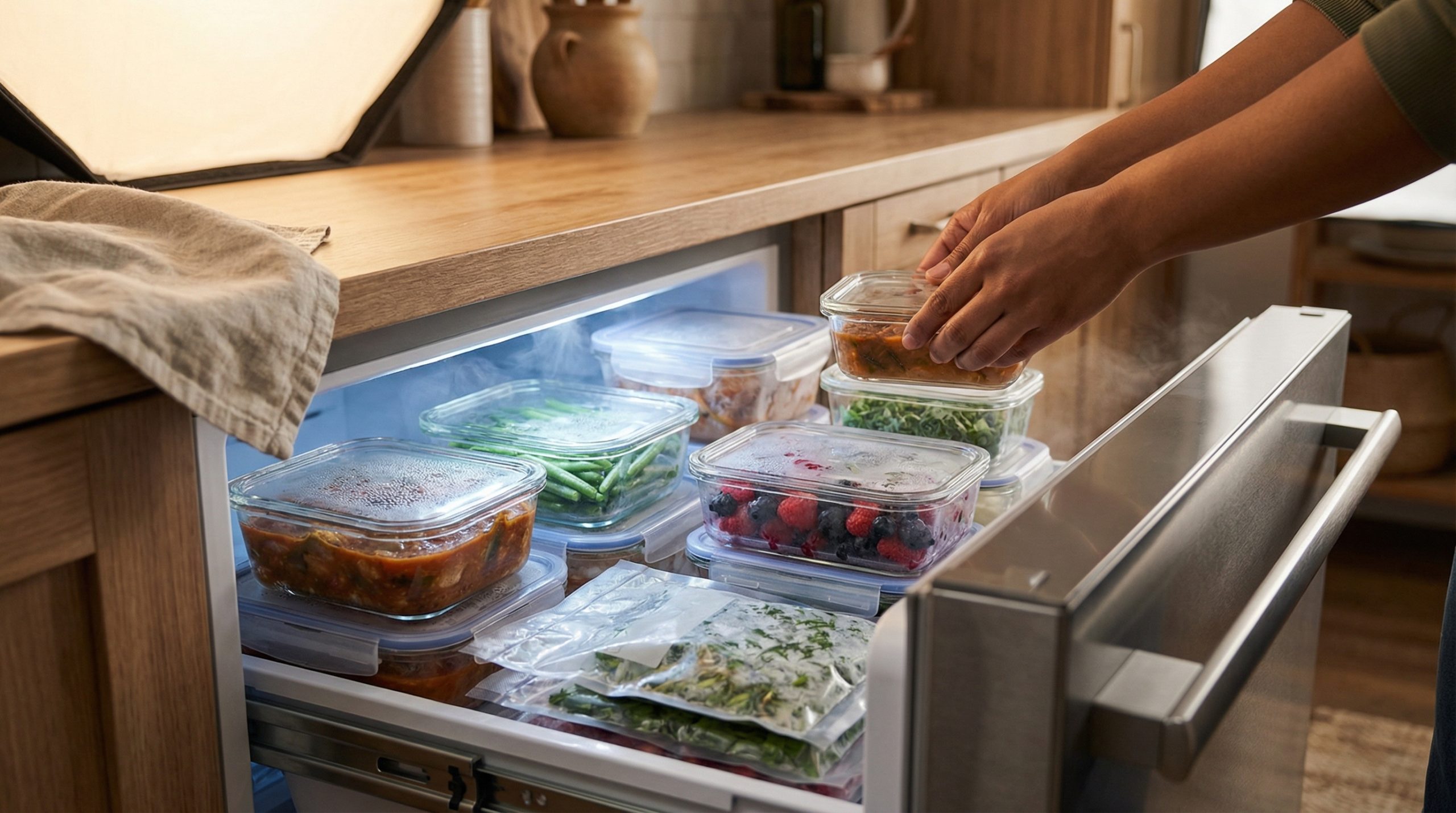 Frio não é tudo — acerte no Congelar e Armazenar