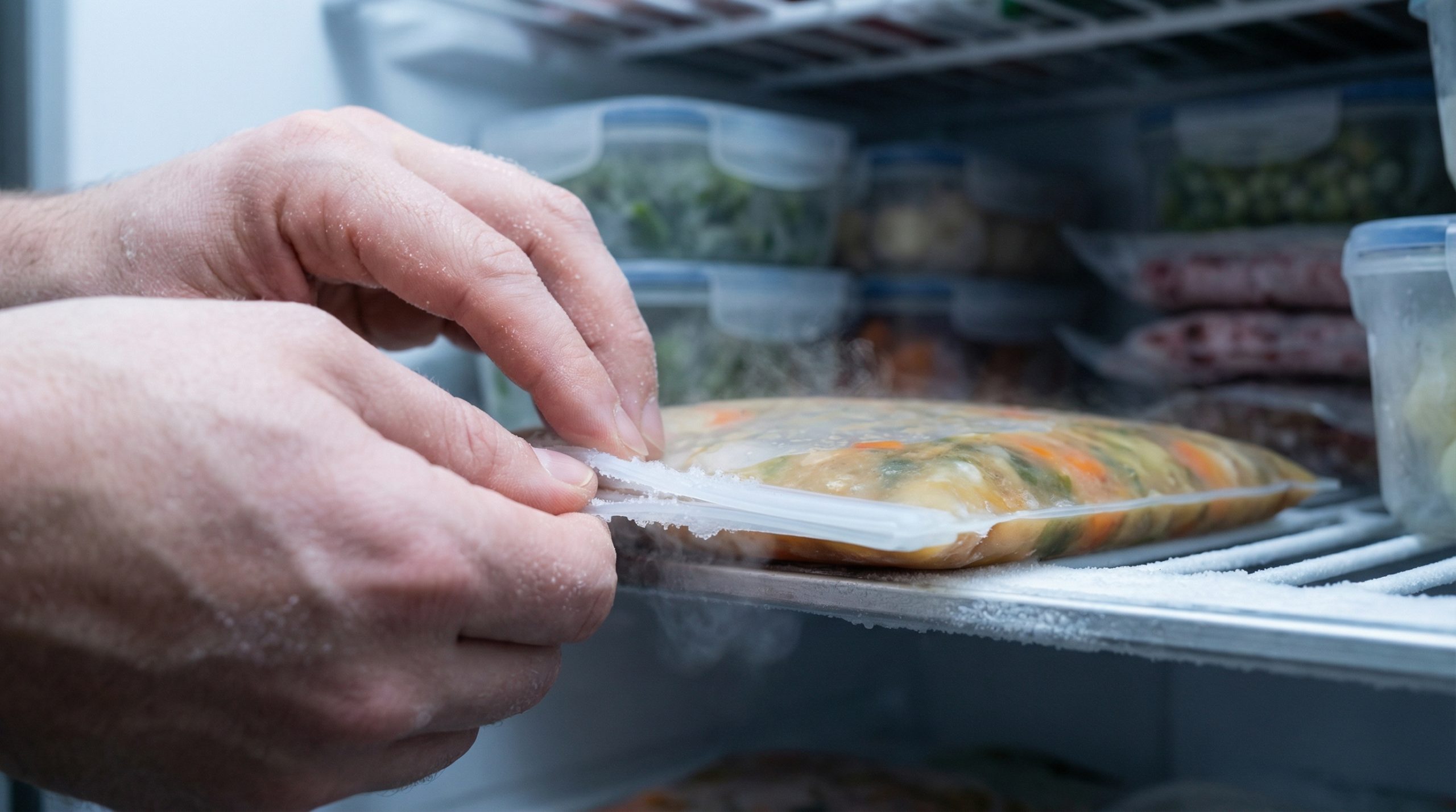 Gelo no pote é sinal de erro no Congelar e Armazenar? - 2