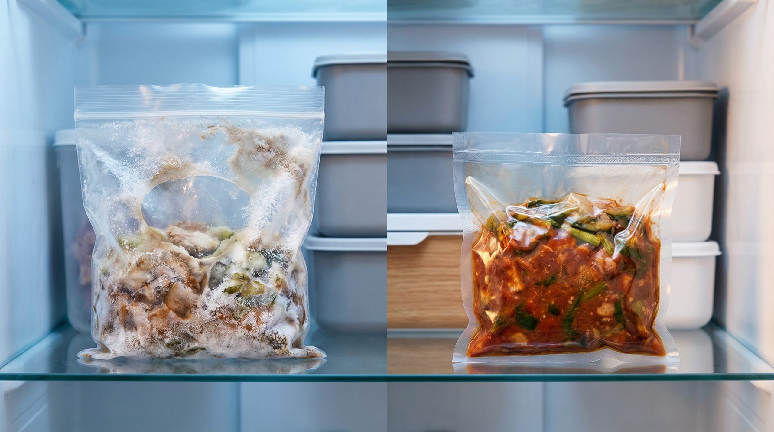 Excesso de ar queima a comida no Congelar e Armazenar