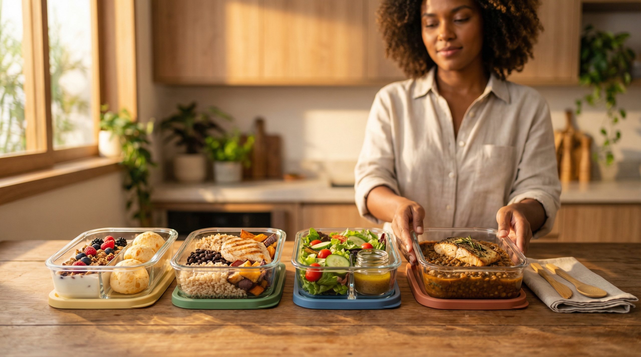Comida intacta (o dia todo) nas Marmitas por Refeição