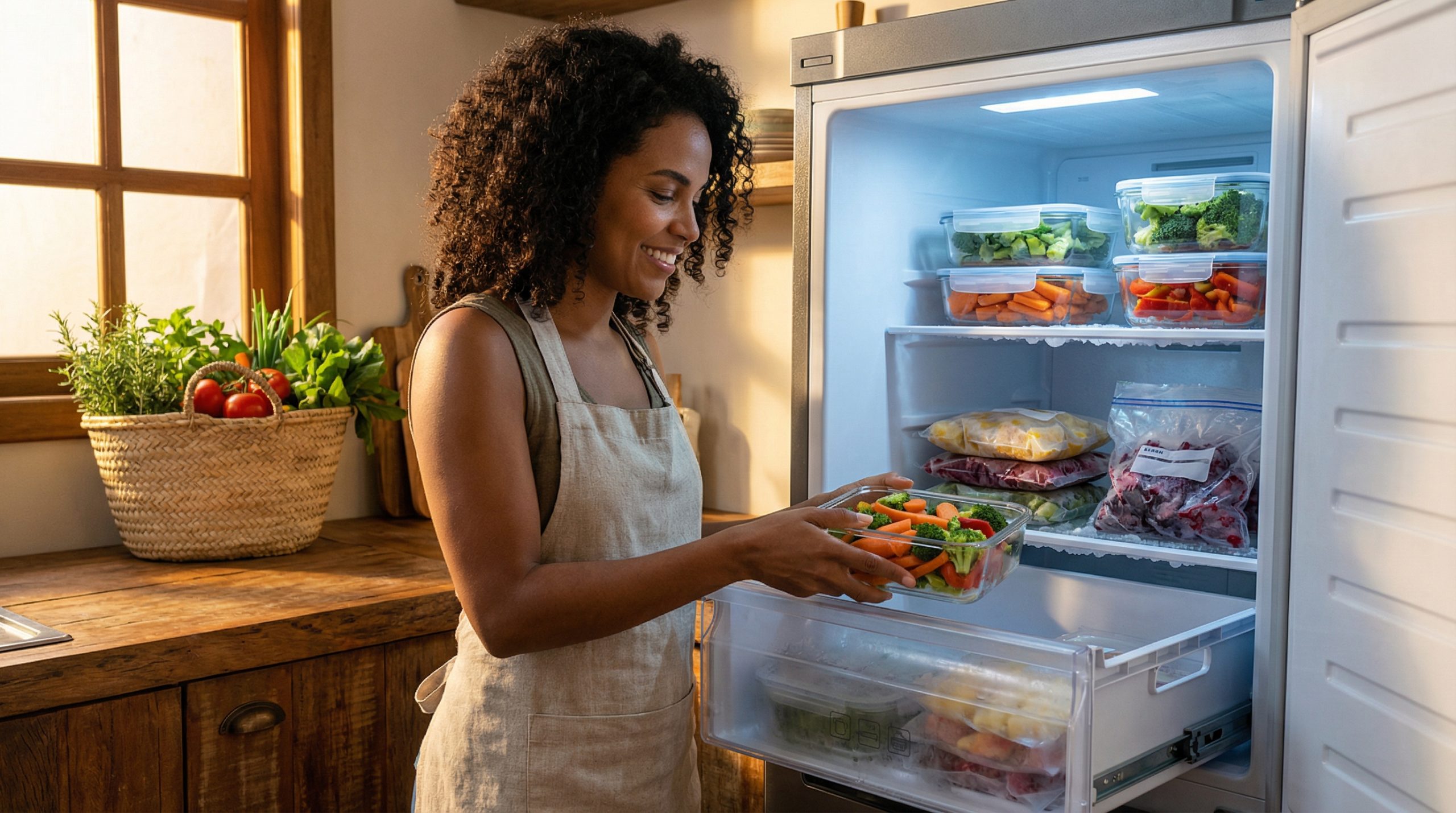 Pare de desperdiçar ao Congelar e Armazenar a feira do mês