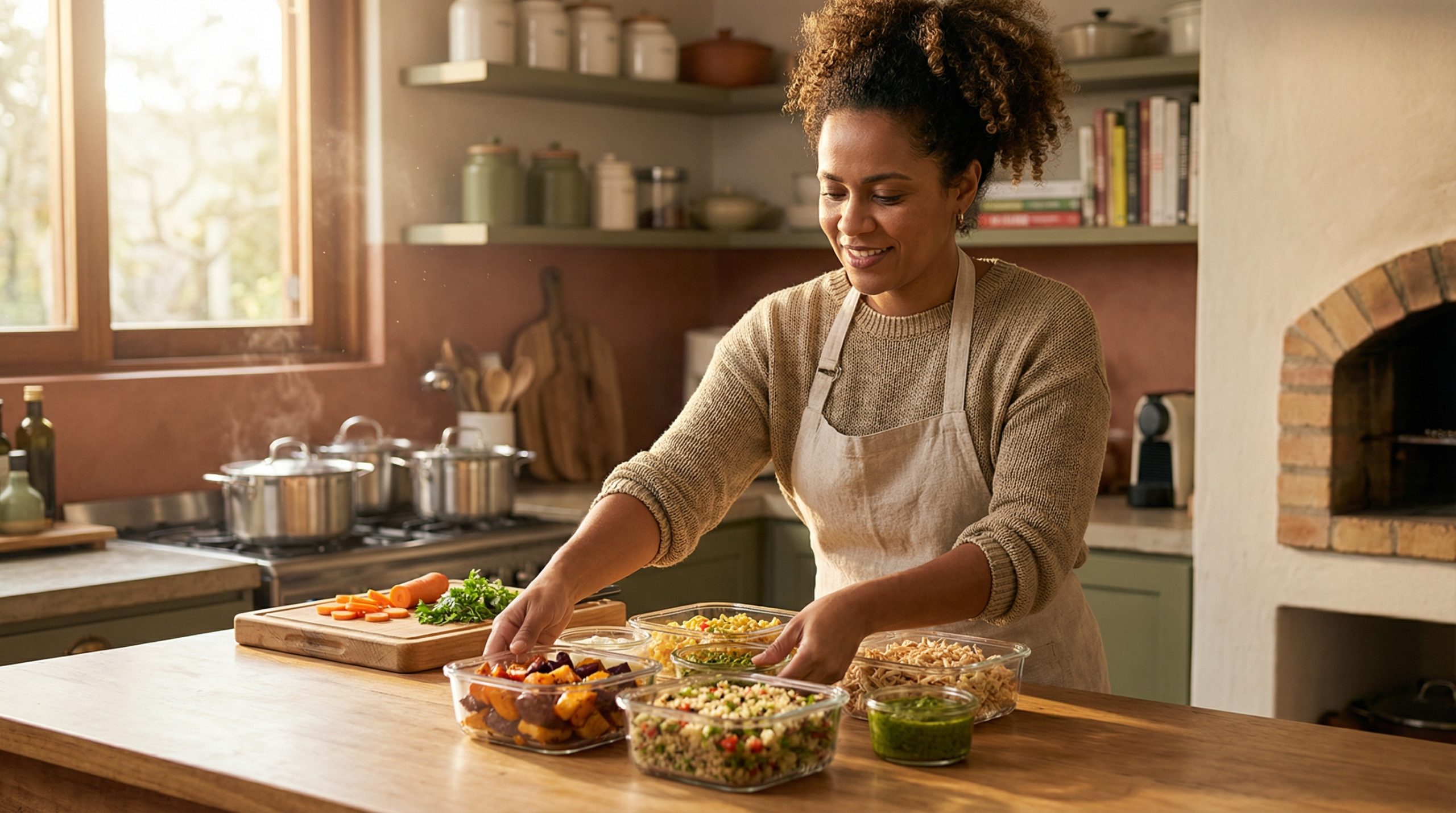 Preparo em Lote sem caos — refeições prontas em um ciclo