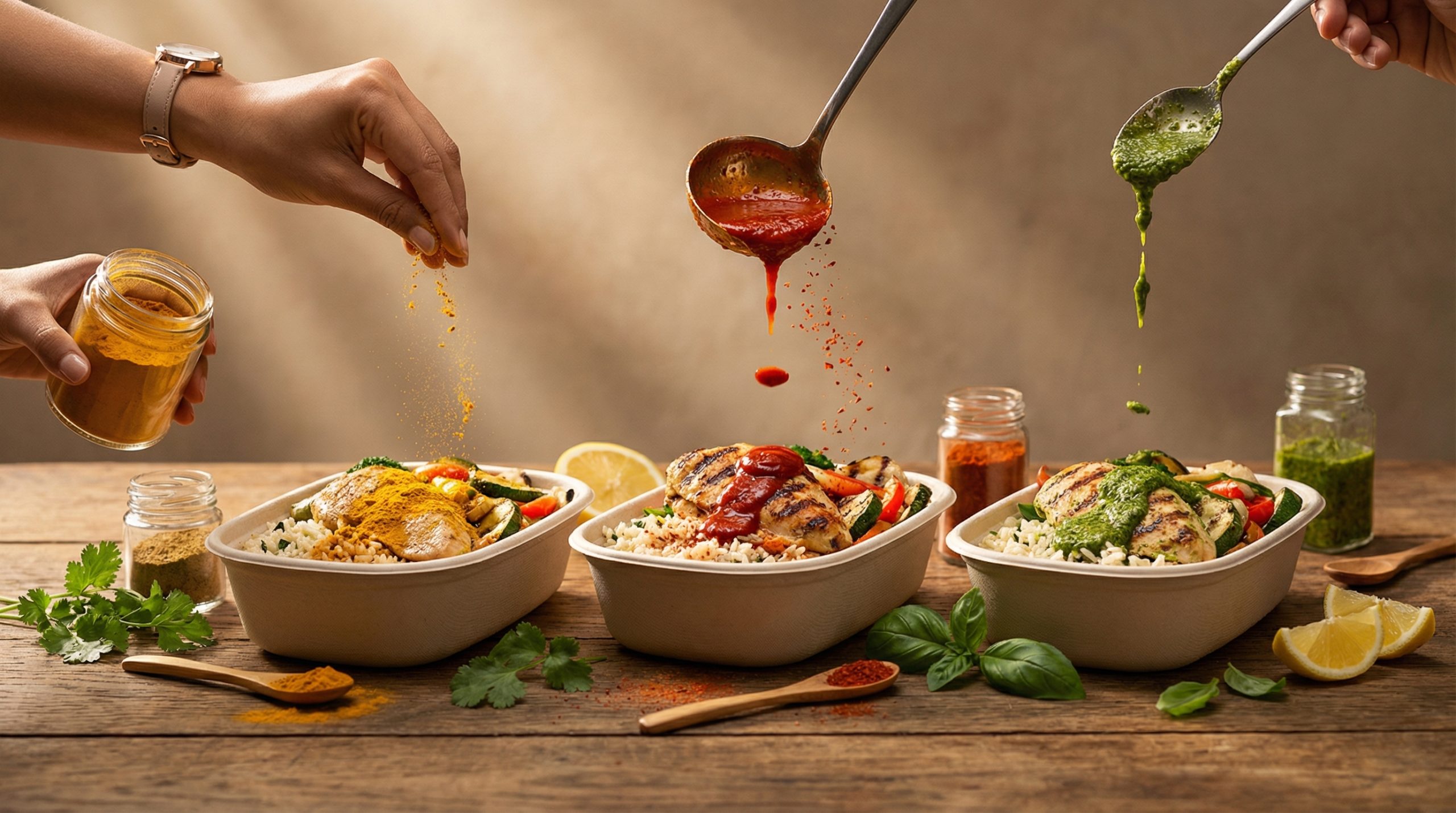 Bases neutras viram pratos de chef com Temperos e Molhos